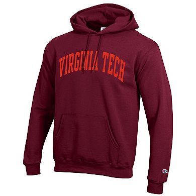Men's Champion Maroon Virginia Tech Hokies Basic Arch Fleece Pullover Hoodie