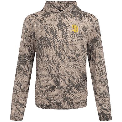 Men's Levelwear Tan San Diego Padres Insignia Lightweight Long Sleeve Hooded T-Shirt