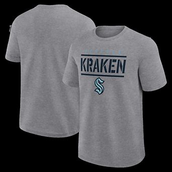 Men's Heather Gray Seattle Kraken Top Notch T-Shirt