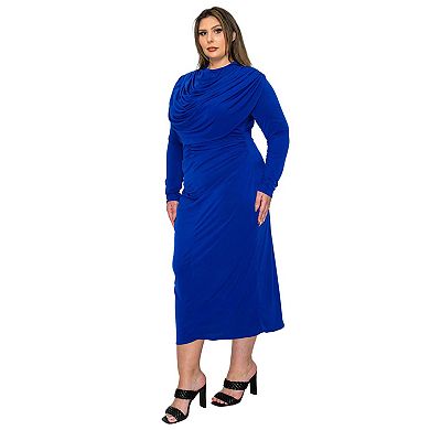 Plus Size Aurora Ruffled Bodycon Dress