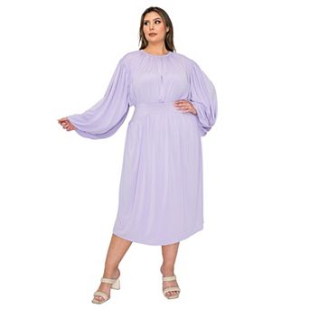 Plus Size Audrey Ruched Midi Dress