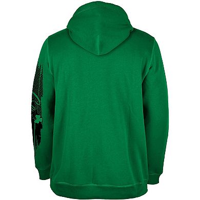 Men's New Era Boston Celtics Green Tip-Off Collection Pullover Hoodie