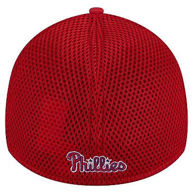 Men's New Era Red Philadelphia Phillies Subtle Camo 39THIRTY Flex Hat