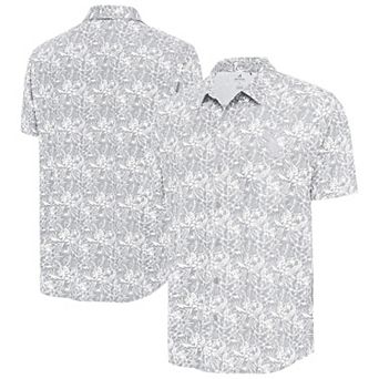Men's Antigua Gray Chicago White Sox Resort Button-Up Shirt