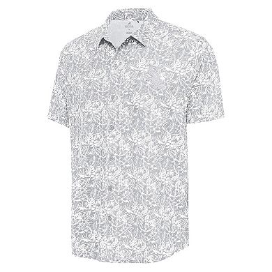 Men's Antigua Gray Chicago White Sox Resort Button-Up Shirt
