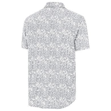 Men's Antigua Gray Chicago White Sox Resort Button-Up Shirt
