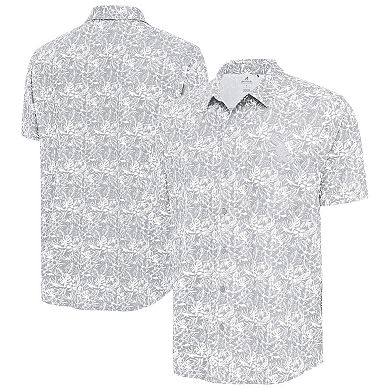 Men's Antigua Gray Chicago White Sox Resort Button-Up Shirt