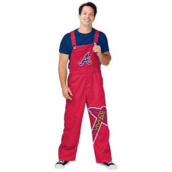 Men's�FOCO Red Atlanta Braves Big Logo Overalls