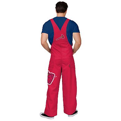 Men's FOCO Red Atlanta Braves Big Logo Overalls