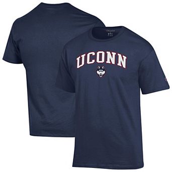 Men's Champion® Navy UConn Huskies Arched Logo T-Shirt