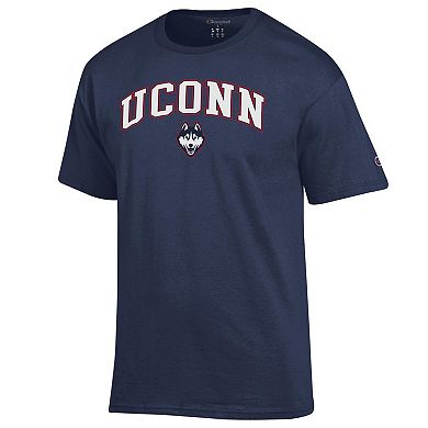 Men's Champion® Navy UConn Huskies Arched Logo T-Shirt