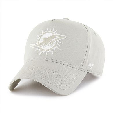 Men's '47 Cream Miami Dolphins Foundation Offside Adjustable Hat