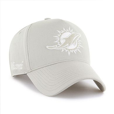Men's '47 Cream Miami Dolphins Foundation Offside Adjustable Hat