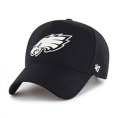 Men's '47 Black Philadelphia Eagles Foundation Offside Adjustable Hat