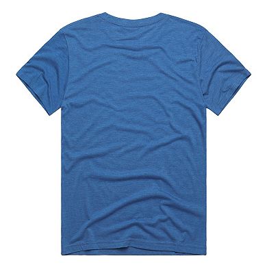 Men's Homage Royal Kansas City Royals Hyper Local Tri-Blend T-Shirt