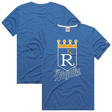 Men's Homage Royal Kansas City Royals Hyper Local Tri-Blend T-Shirt