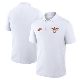 Men's Nike White Texas Longhorns Primetime Victory Legacy Vault Logo Performance Polo