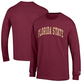 Men's Champion Garnet Florida State Seminoles Basic Arch Long Sleeve T-Shirt