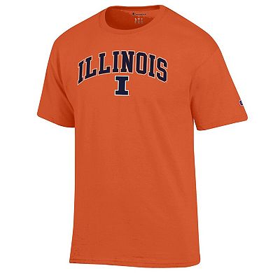 Men's�Champion Orange Illinois Fighting Illini Arch Over Logo T-Shirt