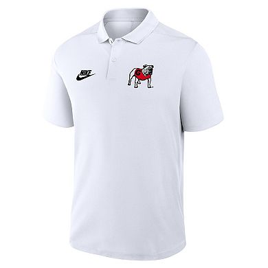 Men's Nike White Georgia Bulldogs Primetime Victory Legacy Vault Logo Performance Polo