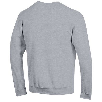 Men's Champion Heather Gray Arizona State Sun Devils Arch Over Logo Pullover Sweatshirt