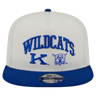 Men's New Era White Kentucky Wildcats Collegiate 9FIFTY A-Frame Snapback Hat