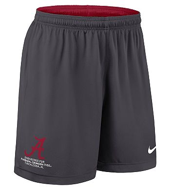Men's Nike Crimson/Charcoal Alabama Crimson Tide 2025 Sideline Reversible Performance Shorts