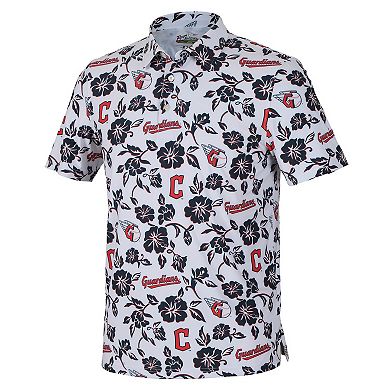 Men's Reyn Spooner White Cleveland Guardians Pua Performance Polo