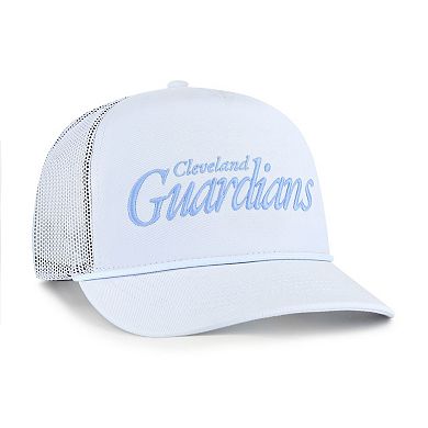 Men's '47 Light Blue Cleveland Guardians Foundation Script Hitch Adjustable Trucker Hat