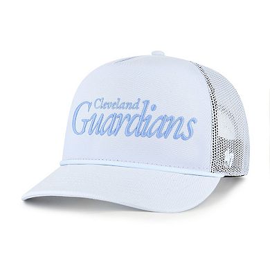 Men's '47 Light Blue Cleveland Guardians Foundation Script Hitch Adjustable Trucker Hat