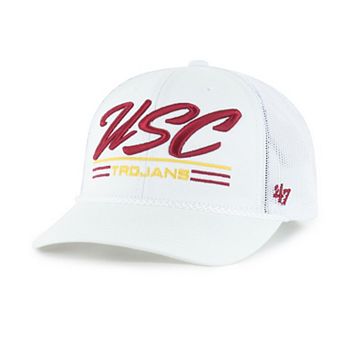 Men's '47 White USC Trojans Garner Rope Trucker Adjustable Hat