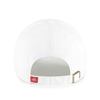 Men's '47 White Ohio State Buckeyes Clean Up Adjustable Hat