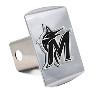 WinCraft Miami Marlins Premium Metal Chrome Hitch Cover