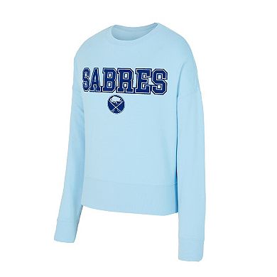 Women's Concepts Sport Light Blue Buffalo Sabres Tonal Pullover Sweatshirt