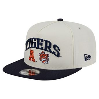 Men's New Era White Auburn Tigers Collegiate 9FIFTY A-Frame Snapback Hat