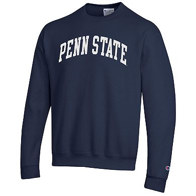 Men's Champion Navy Penn State Nittany Lions Basic Arch Fleece Pullover Sweatshirt