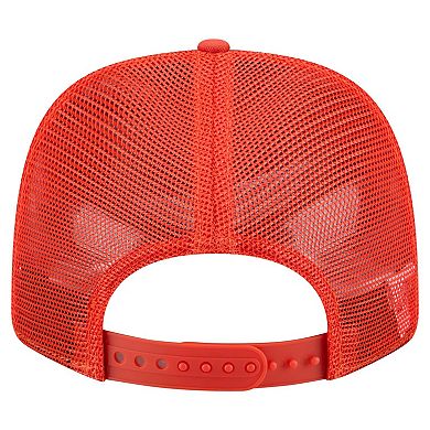 Men's New Era Orange Clemson Tigers Primary 9SEVENTY Trucker Stretch-Snap Hat