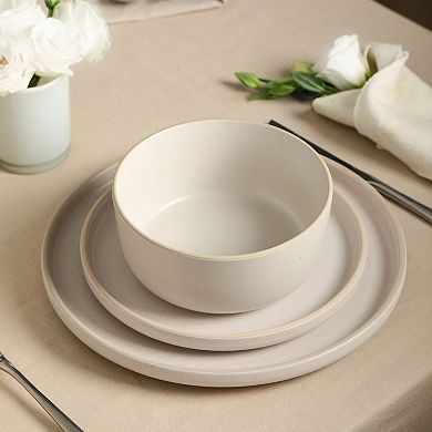 Earth & Clay 24-pc. Amber Stoneware Dinnerware Set