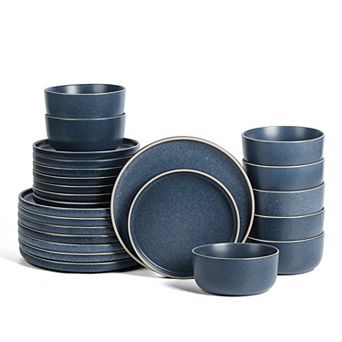 Earth & Clay 24 pc Amber Stoneware Dinnerware Set