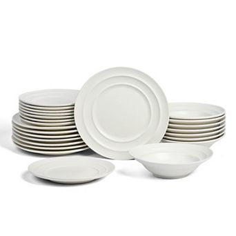 Earth & Clay Celeste Stoneware 24 pc Dinnerware Set