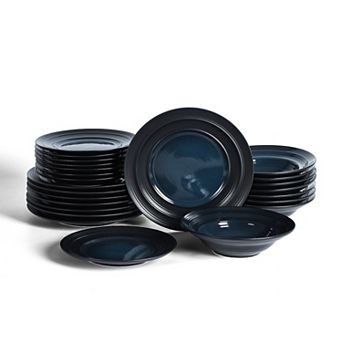 Earth & Clay Celeste Stoneware 24 pc Dinnerware Set