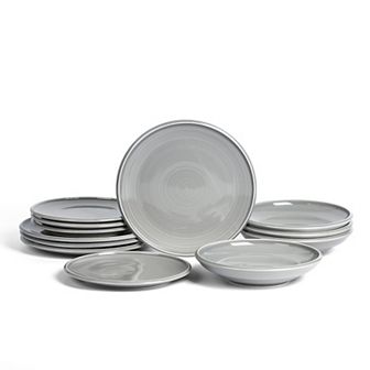 Earth & Clay Harmony Stoneware 12 pc Dinnerware Set