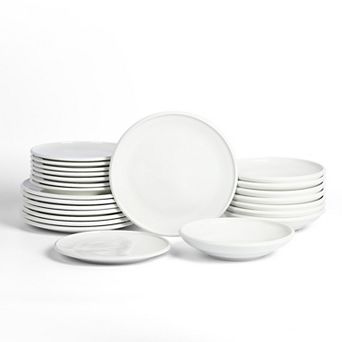 Earth & Clay Harmony Stoneware 24 pc Dinnerware Set