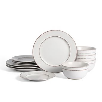 Earth & Clay 12 pc Hazel Stoneware Dinnerware Set