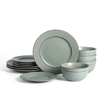 Earth & Clay 12 pc Hazel Stoneware Dinnerware Set