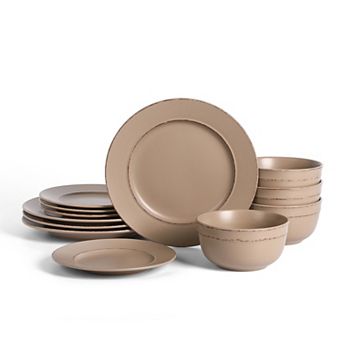 Earth & Clay 12 pc Hazel Stoneware Dinnerware Set