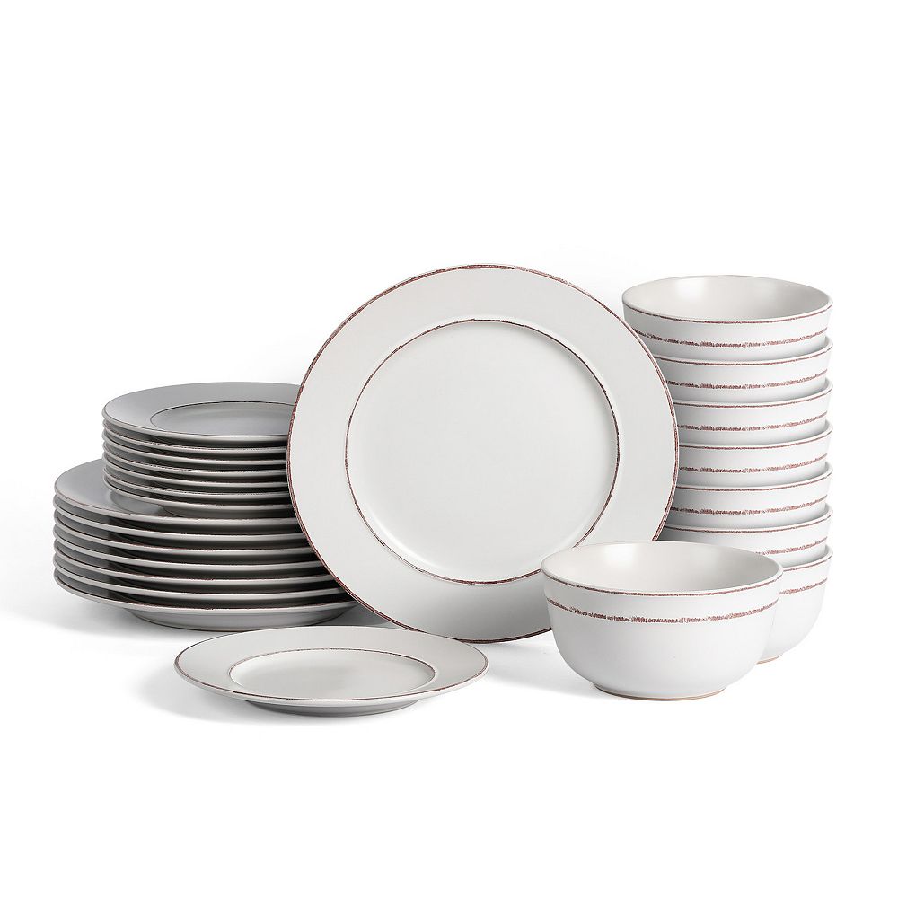 Earth & Clay 24-pc. Hazel Stoneware Dinnerware Set