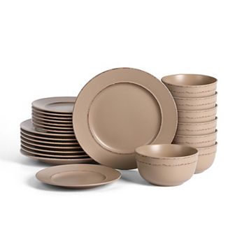 Earth & Clay 24 pc Hazel Stoneware Dinnerware Set