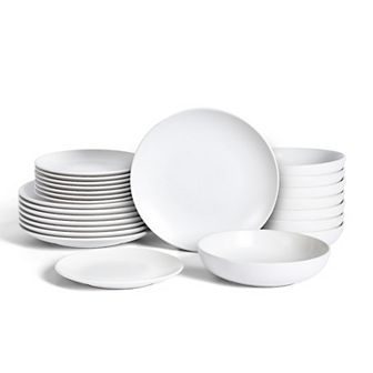Earth & Clay Mia Stoneware 24 pc Dinnerware Set