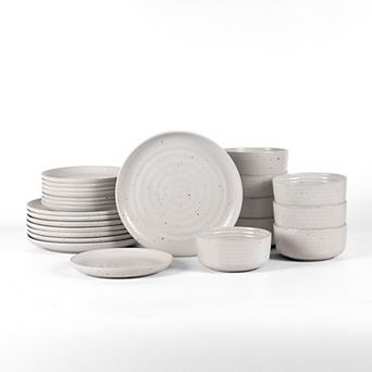 Earth & Clay Ion Stoneware 24 pc Dinnerware Set